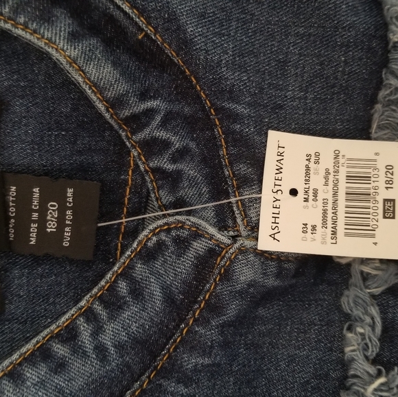 Sz 18/20 Ashley Stewart Military Jean Jacket - Picture 9 of 15